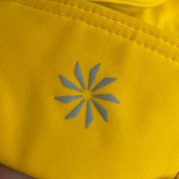 Athleta Ultimate Vibrant Yellow/Orange Sports Bra XL - Picture 3 of 12